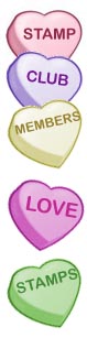 Candy Hearts Stamps
